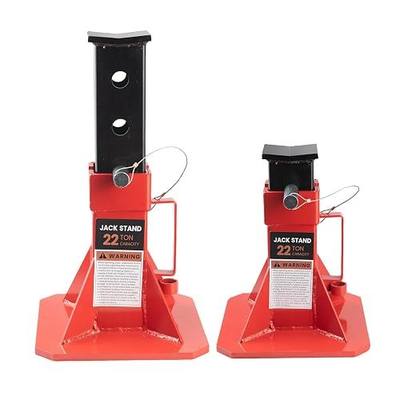 22 Ton (44,000 lbs) Heavy Duty Pin Type Professional Car Jack Stands with Lock Adjustable Height to 19.75" Fit for Supporting Trucks, Trailers and Equipment, 1 Pair