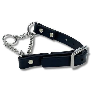Martingale Collar for Dogs, Biothane, Stainless Steel Hardware, No Pull, Made in The USA, Professional Grade, Medium, Black