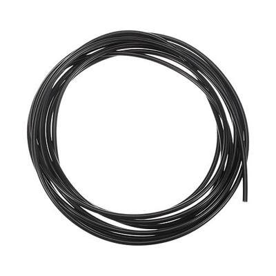 HARFINGTON Polyurethane Round Belts 3mm Dia 9.84ft(3 Meters) Length Smooth Surface PU Urethane Belt for Drive Transmission, Black