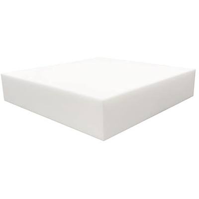 FOAMYFOAM High Density 3 inch Thick, 24 inch Wide, 24 inch Long Upholstery Foam, Cushion Replacement