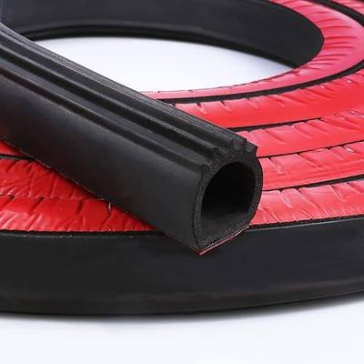D Shape Door Rubber Seal Strip,1" RV Slide Out Seal Self-Adhesive EPDM Rubber,Heavy Duty Automotive Weather Stripping for Fill Gaps,Apply to Car,Truck,RV,Boat and Home Application (6ft)