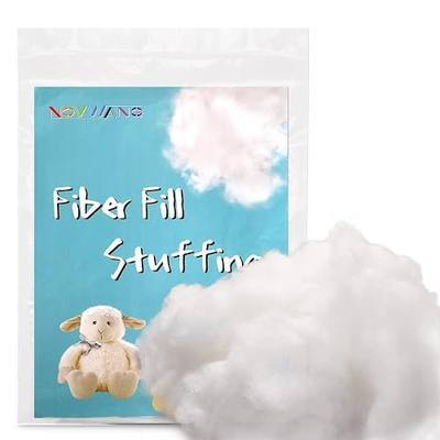 NOVWANG 5.3oz Premium Fiber Fill, Polyester Fiber Fill Stuffing Pillow Filling Stuffing Cushion Filling, High Resilience Fill Fiber for Stuffed Animal Crafts, Small Dolls