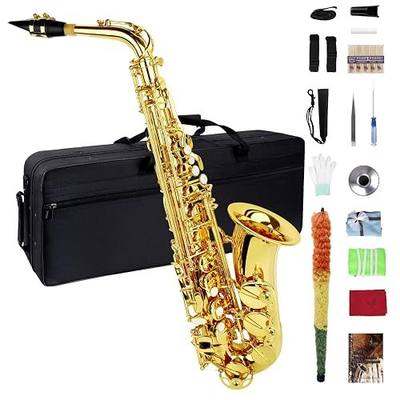 Eb Alto Saxophone - Beginner to Professional, Gold Finish, Adult Size