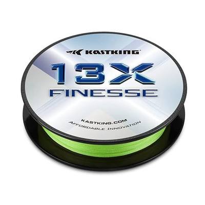 KastKing 13X Finesse Braided Fishing Line - Abrasion Resistant Braided Line, Extremely Thin, Smooth, Long Casting Line for Spinning and Finesse Casting Presentations, 75% Thinner Than Mono