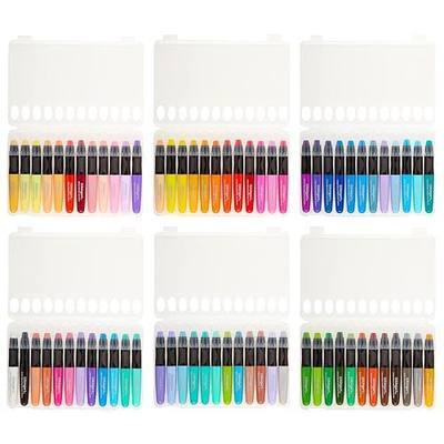KINGART GEL STICK Set, Artist Pigment Crayons, 72 Unique Colors, Water Soluble, Creamy, and Odorless, Use on Paper, Wood, Canvas and more