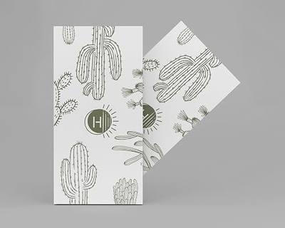 Foil Board 5x11 inch, Acrylic Balayage Board for Hairstylist Cactus Western Desert Succulent Collection