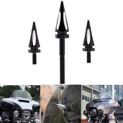 Windshield Screws Black Road Glide Windshield Spike Bolts Windscreen Screws Compatible with Harley Touring Models Street Glide Windshield Bolts (Street Glide 2014-2023)