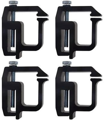Kikito Mounting Clamps Truck Cap Topper Camper Shell for Silverado Sierra Dakota Ram F150 F250 Titan Tacoma Tundra 4PC | Ladder Rack Clamps, Truck Bed Clamps, Canopy Clamp |