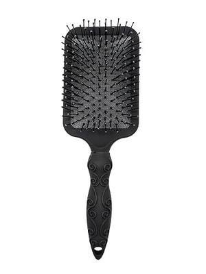 Amazon Basics Paddle Brush for Hair, Gentle Detangling, Wet or Dry Hair, Tangle-Free with Flexible Bristles