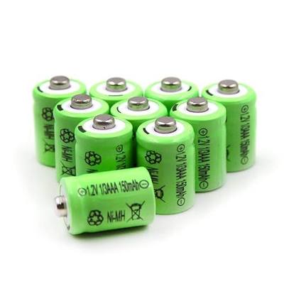 (10-Pack) 1.2V 150mAh Ni-MH 1/3AAA Batteries for Solar Lights | Fits 1/3AAA-150NM-NT, GP-17AAAH, N-50AAA, GP 1/3AAA-170NM and ACK40303 compatible garden lights.
