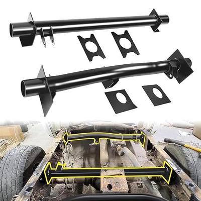 Rear Fuel Tank Support Crossmember and Rear Upper Shock Mount Crossmember Fit for 1999-2006 Chevrolet Silverado/GMC Sierra 1500, 2500 and 2500HD, Corrosion Resistant Black finish