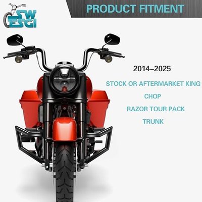 Tour Trunk Latches Black,Tour Trunk Lid Latch with Keys Fit for Harley Touring Road King Road Glide Street Glide Electra Glide Ultra-Classic 2014-2025 | Fit for Harley Touring Road King Road Glide Street Glide Electra Glide Ultra-Classic 2014-2026,Gloss Black