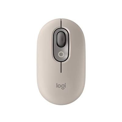 Logitech POP Mouse, Compact and Portable Wireless Bluetooth Mouse - Mist | Compact, portable design, programmable buttons, easy-switch between up to 3 devices, compatible with Laptop, Tablet, PC