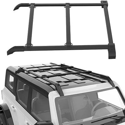 5PCS Cross Bars Roof Rack Rails Kit Fit for Ford Bronco Hard TOP 2Door & 4Door 2021-2024 (Except Raptor, 4Door 2.7L Badlands), Rooftop Luggage Rack Crossbars Cargo Carrier Accessories