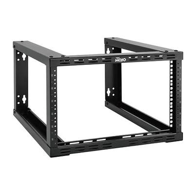 Tecmojo 6U Fixed Wall Mount Network Rack 15.8inch Depth Open Frame for Server Data/AV/IT/Communication/Computer Equipment/Patch Panel Heavy Duty