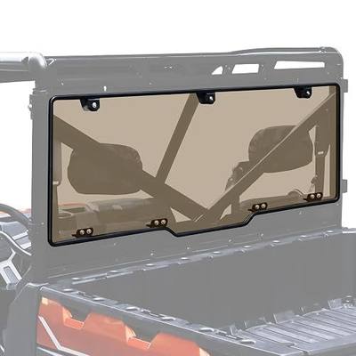 StarknightMT Tinted Rear Window Compatible with Polaris Ranger XP 1000 / 1000 (2017-2026), Polycarbonate Back Windshield Fits Ranger XP 900 / Crew (2013-2019), Quick-Turn Knob Install