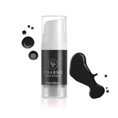 Charme Princesse Pigment Permanent Ink Micropigment Cosmetic Ink Eyebrow Eyeliner Lips Cosmetic Pure Black Color Pigment Hand Extruded 10ml PI603-10-001