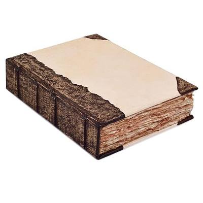 Rustic Vintage Leather Spine Bound Journal - 200 Pages, 6"X4"(A6), Brown - Handmade Antique Deckle Edges Watercolor Paper - Book of Shadows/Spell - Writing Notebook Sketchbook for Women and Men by