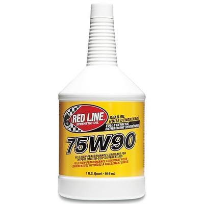 Red Line 57904 75W90 GL-5 Synthetic Gear Oil for Hypoid Limited Slip Differentials - 1 Quart (2 Pack)