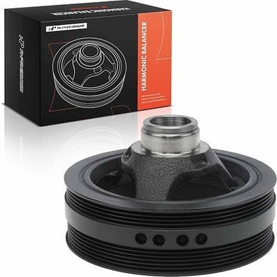A-Premium Engine Harmonic Balancer Crankshaft Pulley Compatible with Bucik, Chevy, GMC, Cadillac, Hummer, Isuzu & Saab Vehicles - 4.8L 5.3L 6.0L 6.2L - Escalade, Silverado, Tahoe, Sierra, Yukon & More