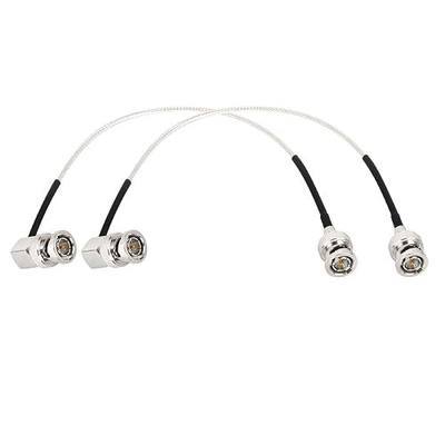 XRDS -RF SDI Cable 1FT, Flexible 3G/6G HD-SDI Cable, BNC Male to Right Angle BNC Male 75 Ohm RG179 Extension Cable for Cameras and Video Equipment Supports HD-SDI/3G-SDI/4K/8K(2PCS)