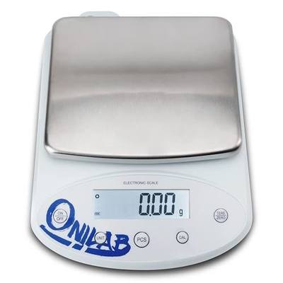 ONiLAB Analytical Balance, 2000g x 0.01g Digital Lab Scale | Precision Weighing, Digital Display, Calibration Function, Piece Counting, Multiple Weighing Modes