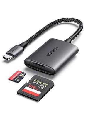 UGREEN USB C SD 4.0 Card Reader, UHS-II Micro SD Card Reader Memory Card Reader Fast for SD Micro SD SDXC SDHC UHS-II & UHS-I Cards for iPhone 16/15 Pro Max MacBook Laptop Tablet Smartphone Android