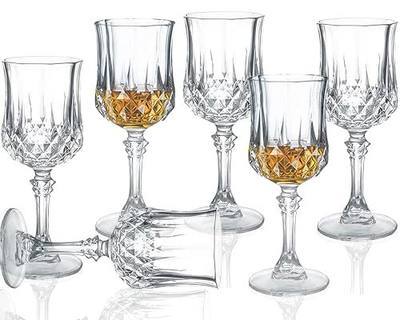 Cordial Glasses With Stem - Sherry, Port, Crystal Shot, Limoncello - 1.75 oz (Set of 6)