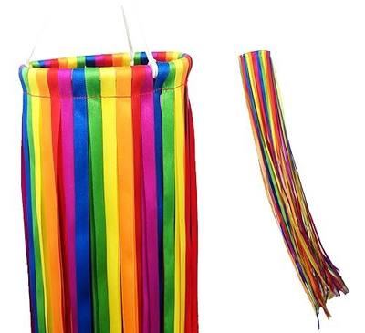 Madrona Brands Rainbow Ribbon Windsock | Durable Outdoor Hanging Decoration | Yard, Garden, Patio, Deck and More | 48-Inch11