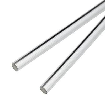 Litoexpe 2-Pack 8mm x 150mm Linear Motion Rods Shaft Guide, 5/16" x 5.91" | Linear Motion Guide Case Hardened Chrome, Diameter 8mm, Chrome-Plated Steel, for 3D Printers and DIY Craft Tool