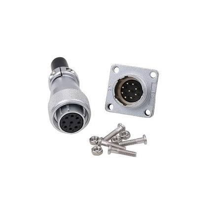WEIPU WS16 9 Pin Circular Metal Connector Female Plug Male Panel Mount Socket Waterproof Aviation Electrical Wire Cable Connector for LED UAV Motorcycle