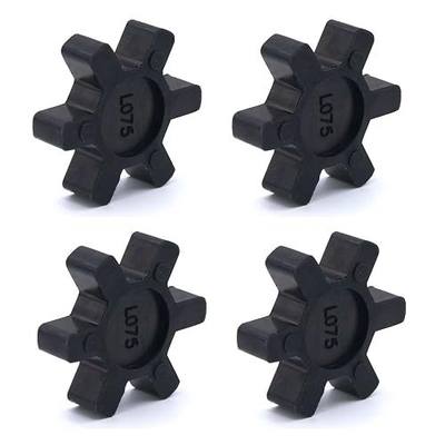 Flexible L075 NBR Rubber Spider Insert Solid Spider Center Inserts Fits for Lovejoy Martin L-Jaw Coupling (4 Pack)