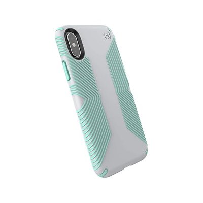 Speck Products Presidio V-Grip iPhone Xs/iPhone X Case, Clear/Black