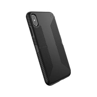 Speck Presidio Grip iPhone XS Max Case - Slim Fit, Silicone, Black/Black