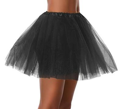 Women Teen Adult Classic Elastic 3 4 5 Layered Tulle Tutu Skirt Costume Bottom