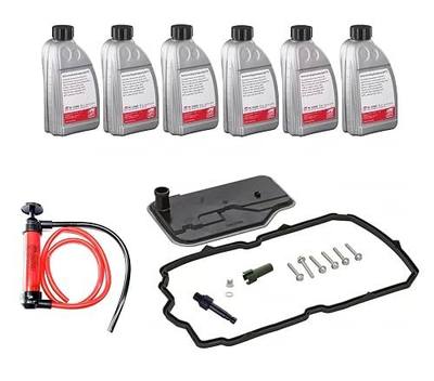 Transmission Service Kit: 6L ATF (Blue), Filter, Gaskets, Pan Bolts + Pump Laipz compatible with Mercedes 2011-2017 Select Models