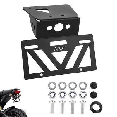 INKUDRI Grom Fender Eliminator 22-26 Grom Tail Tidy License Plate Bracket | Grom License Plate Bracket Mount Holder Fit With OEM & Aftermarket Turn Signals For Grom MSX125 2026 2025 2024 2023 2022