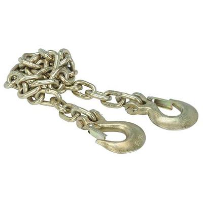GEN-Y Hitch Towing Safety Chain for Trailers and RVs - 3/8 Inches x 84 Inches with 2 Safety Slip Hooks for Secure Attachment, 26,000 lbs Break Strength, Grade 70, Class 5 Rating
