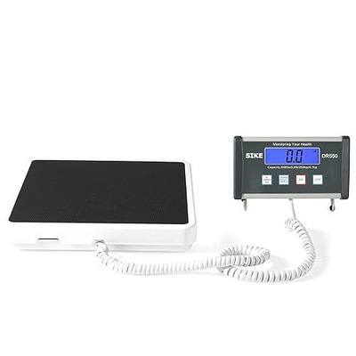 SIKE Digital Physician Scale, Medical Floor Scale for Body Weight, 550 lb Limit Professional Weight Scale, Portable Easy to Read Digital Display, Heavy Duty, Pound & KG Settings, 12.5" x 12" Platform | Portable