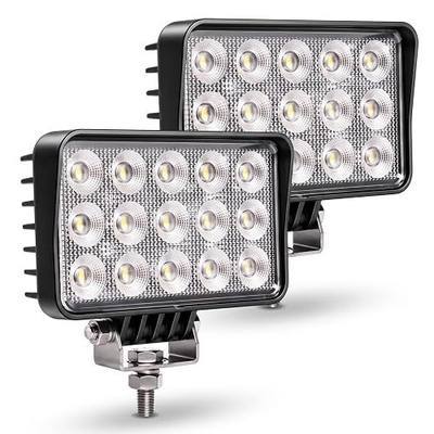 Exzeit 120W 6 Inch Trator Work Light, 10400Lms Excavator Flood Light Offroad Lighting fits Farm Tractor Engineer Truck, 12/24V