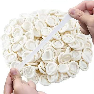 (Approx Between 332-342 PCS) Disposable Latex Finger Cots Anti Static Rubber Fingertips Protective, Disposable Medium Finger Gloves Finger Covers Finger Protectors Fingertips Protector