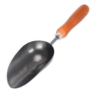 12.6’’ Garden Hand Trowel, Soil Scoop Wooden Handle, Stainless Steel Potting Shovel Spoon, for Flower Vegetables Soil Transplanting, Weeding, Moving, Digging, Planting Garden Plant