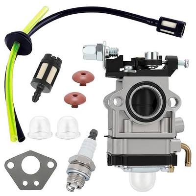63022 56257 57341 Carburetor for Harbor Freight Predator Earth Auger 52cc 2HP 49cc 43cc MP15 | Complete Carb Kit with Primer Bulbs, Spark Plug, Gasket & Fuel Line