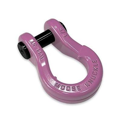 Moose Knuckle Offroad Jowl Split Shackle 3/4 | 10,000 lbs Capacity - Fits 2.0/2.5 inch D-Ring Tow Shackle Receiver Hitch Bracket Mount with 7/8" Pin | Pretty Pink