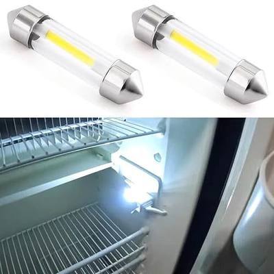 RV Refrigerator Light Bulb, RV Fridge Light Bulbs, Fridge LED Upgrade, DC12V Replacement LED Bulb For Refrigerator Bulb, 214-2 Trailer Camper Motorhome Refrigerator Interior Light Bulb, 2PCS