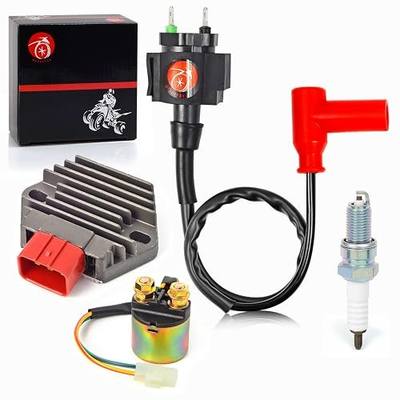 Regulator Rectifier & Relay Ignition Coil Spark Plug Kit For Honda 2000-2006 Rancher 350 350ES 350S 1998-2001 Foreman 450 TRX450S TRX450ES 1997-2003 Foreman 400 TRX400FW 31600-HM7-003