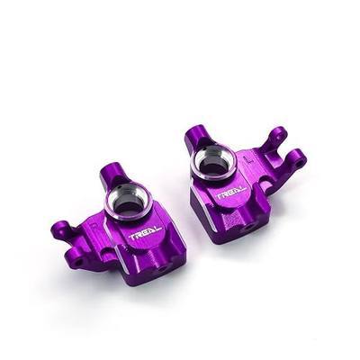 TREAL UTB18 Capra Aluminum 7075 Front Steering Knuckles Inner Portal Covers Set (2P) Upgrades (Purple)
