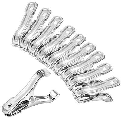40 Pcs Garden Clips, Greenhouse Clips for Netting 0.8inch Opening | Garden Clamps Made of Stainless Steel, Have a Strong Grip to Secure the Plant Covers or Shade Cloth on Greenhouse Hoops