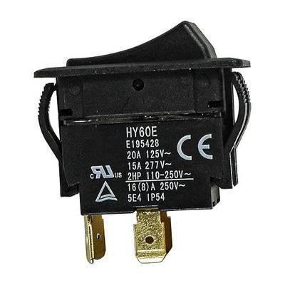 HQRP ON Off Rocker Switch 4-Prong 20A 125V Compatible with KEDU HY60E, 2LNC4, D507336, Shopsmith Tools, UL Listed