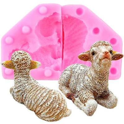 Mini 3D Sheep Fondant Silicone Mold Cake Sugar Craft Chocolate Candy Baking Pastry Tools Candle Soap Mold Plaster Resin Polymer Clay Mould